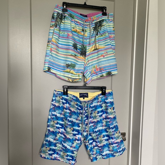 Michael’s Colorful Swim Trunks Shorts L Bundle - Picture 1 of 11